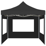 Vidaxl Partytent faltbar mit Wänden 2x2 M Aluminium Anthrazit