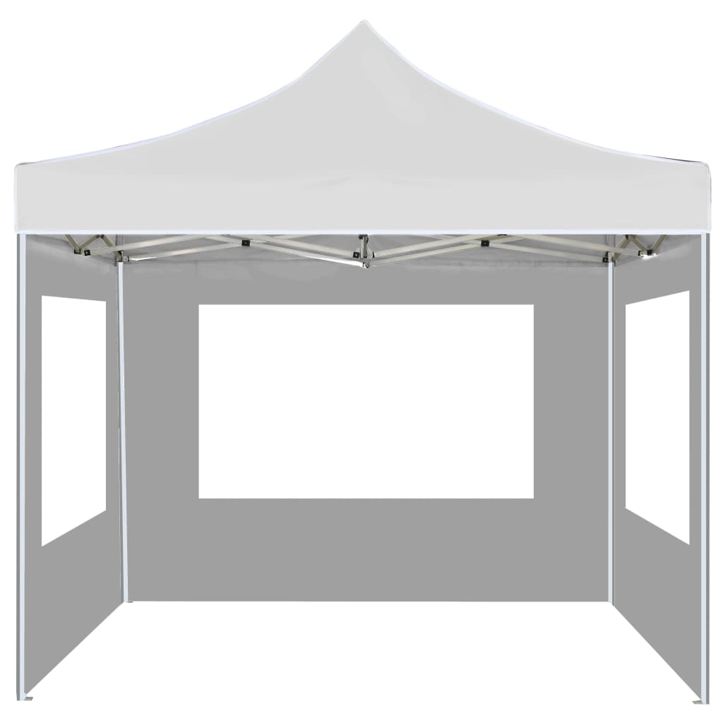 Vidaxl PartyTent pieghevole con pareti 2x2 m in alluminio bianco