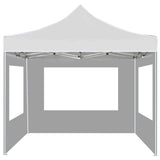 Vidaxl PartyTent pieghevole con pareti 2x2 m in alluminio bianco