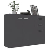 Vidaxl dressoir 105x30x75 cm bewerkt hout grijs