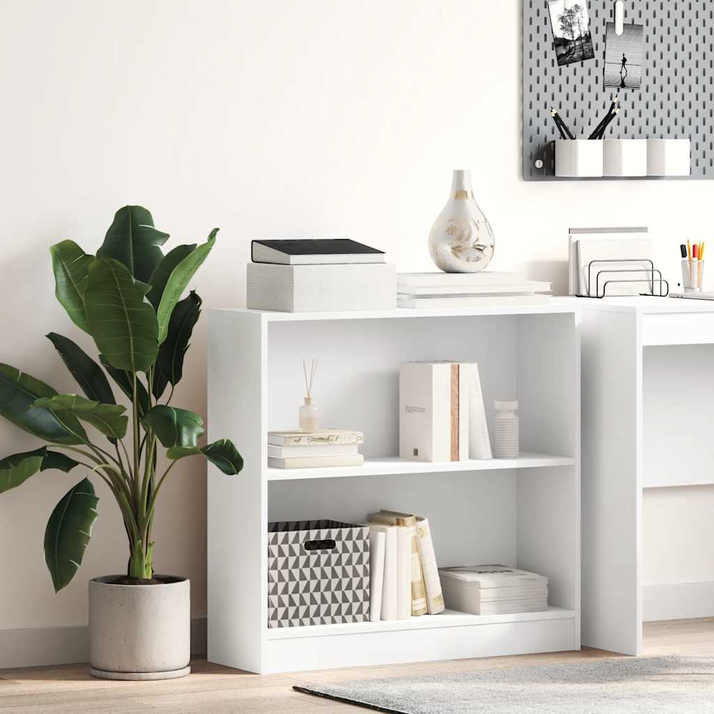 Vidaxl boekenkast 80x24x75 cm bewerkt hout wit