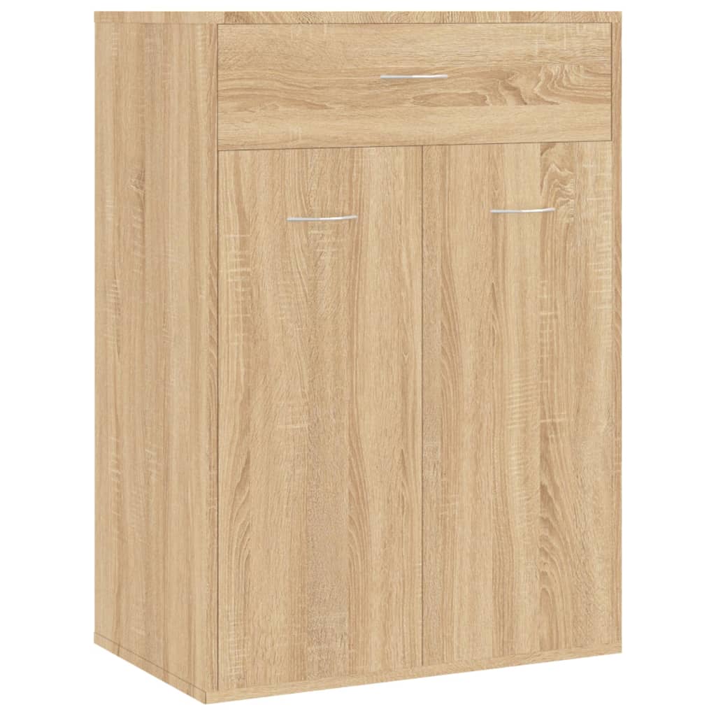 Vidaxl Cabinet da scarpe 60x35x84 cm Properpata in legno Oak colorato