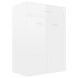 Vidaxl Shoe Cabinet 60x35x84 cm Forarbejdet træ Højglans hvid