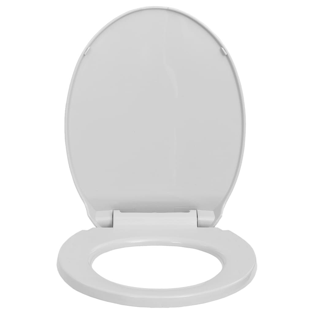 Vidaxl Toilette Sëtz soft-zou a séier Verëffentlechung oval Liicht gro