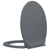 Vidaxl Toilette Sëtz soft-zouen oval gro