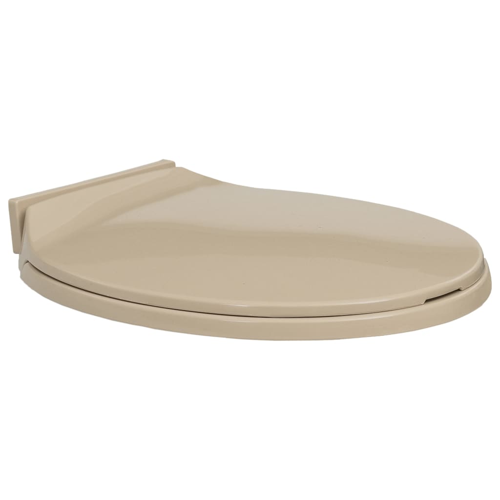 Vidaxl Sage de toilettes Soft-Close OVAL BEIGE