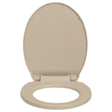 Vidaxl toilet sæde blød tæt på oval beige