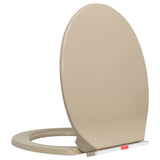 Vidaxl Toilettensitz Soft-Close- und Schnellveröffentlichungs-ovales Beige