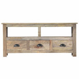 Vidaxl tv-meubel 110x30x50 cm massief mangohout