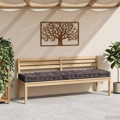 VIDAXL -Palettenbodenkissen 120 x 40 x 7 cm Baumwoll -Anthrazit