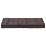 Cuscino per pavimento del pallet Vidaxl 120x80x10 cm antracite di cotone