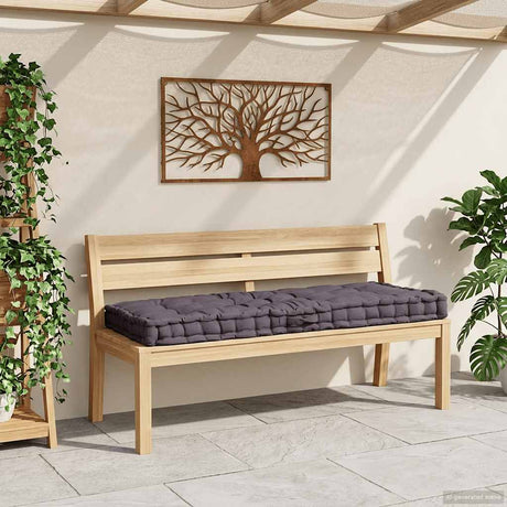 Vidaxx Paletten-Bodenkissen 120x80x10 cm Baumwolle Anthrazit