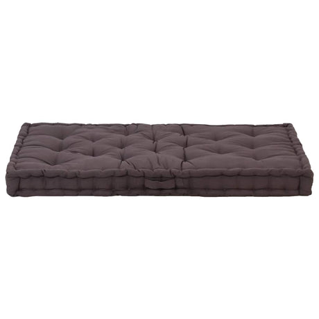 Vidaxx Paletten-Bodenkissen 120x80x10 cm Baumwolle Anthrazit