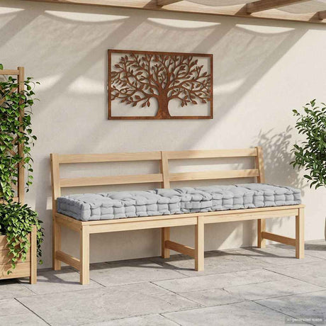 Vidaxx Paletten-Bodenkissen 120x40x7 cm Baumwolle grau
