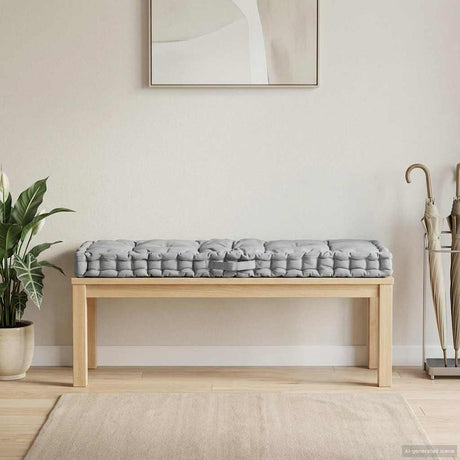 Vidaxx Paletten-Bodenkissen 120x40x7 cm Baumwolle grau