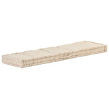 Vidaxl Pallet floor cushion 120x40x7 cm cotton beige