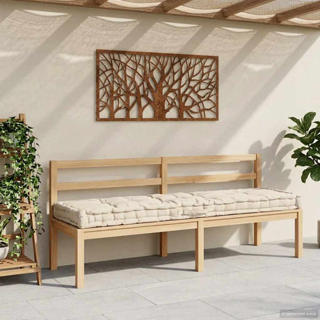 Vidaxx Paletten-Bodenkissen 120x40x7 cm Baumwolle beige