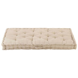 BIDAXL PALLET GOLVDUSHION 120x80x10 cm bomullsbeige