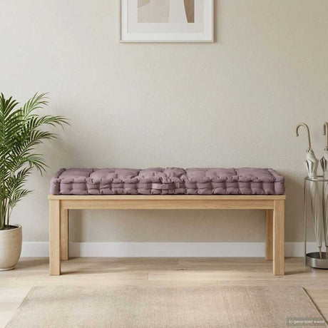 Vidaxx Paletten-Bodenkissen 120x40x7 cm Baumwolle Taupe