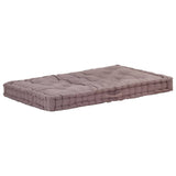 Cuscino per pavimenti per pallet Vidaxl 120x80x10 cm Cotton Taupe