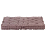 Cuscino per pavimenti per pallet Vidaxl 120x80x10 cm Cotton Taupe