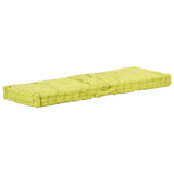 Coussin de plancher de palette vidaxl 120x40x7 cm vert coton