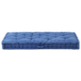 BIDAXL PALLET GOLVDUSHION 120x80x10 cm Bomullsblue