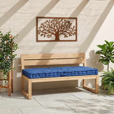 Vidaxl Palettenbodenkissen 120 x 80 x 10 cm Baumwollhellblau