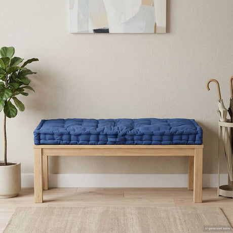 Vidaxl Palettenbodenkissen 120 x 80 x 10 cm Baumwollhellblau