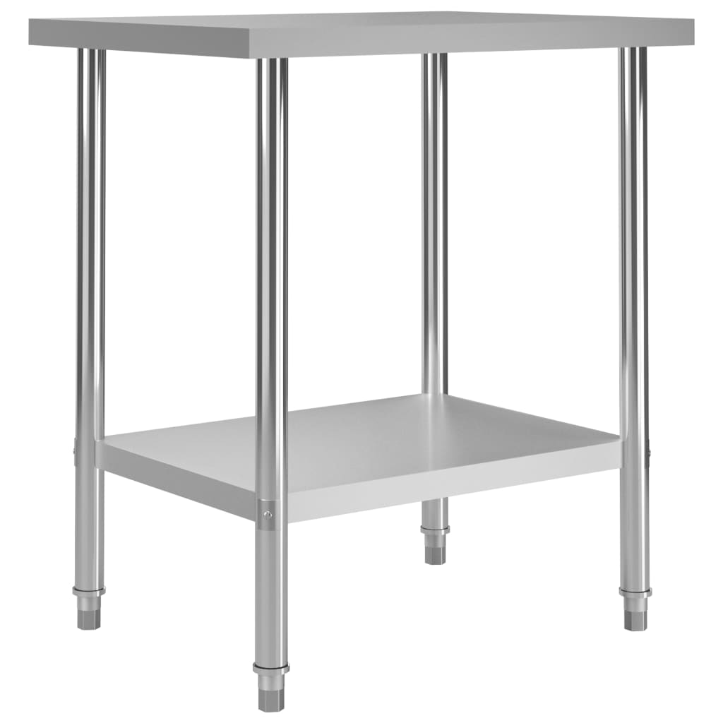 Vidaxl Kitchenwork table 80x60x85 cm Stainless steel