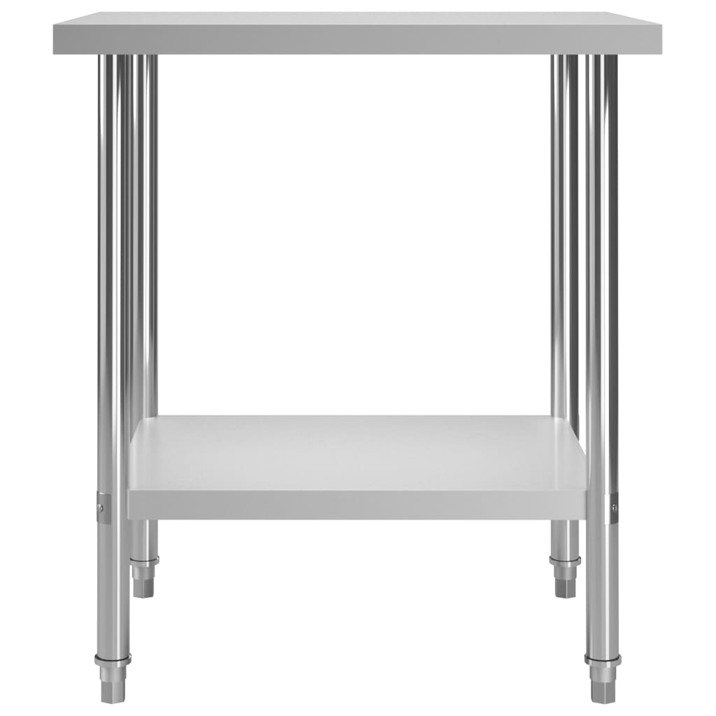 Vidaxl Kitchenwork table 80x60x85 cm Stainless steel