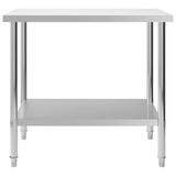 VIDAXL KÜCHTLICHE TABELLE 100x60x85 cm Edelstahl