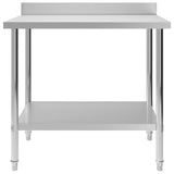 Vidaxl Kichen Table Table mam Splash-Screen 100x60x93 cm Edelstol