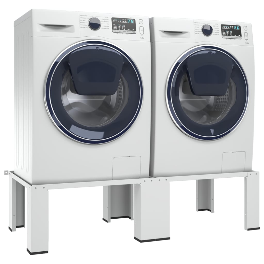 Vidaxl Washing Machineen Dryer Hoger Double White