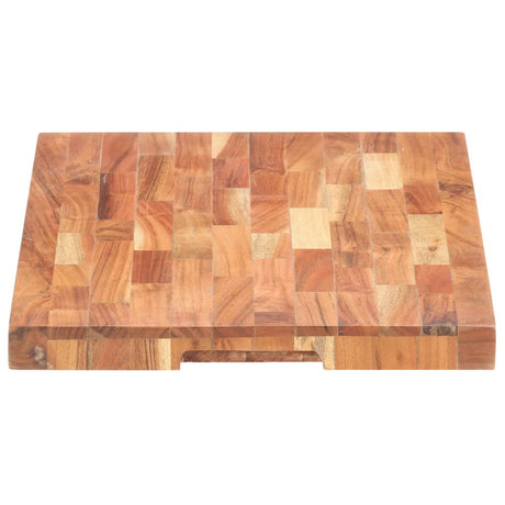 Vidaxx Hackblock 50x35x4 cm massives Akazienholz