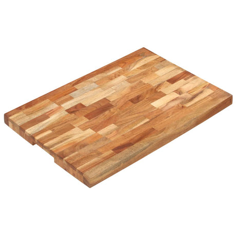 VidaXL Hackblock 60x40x4 cm massives Akazienholz
