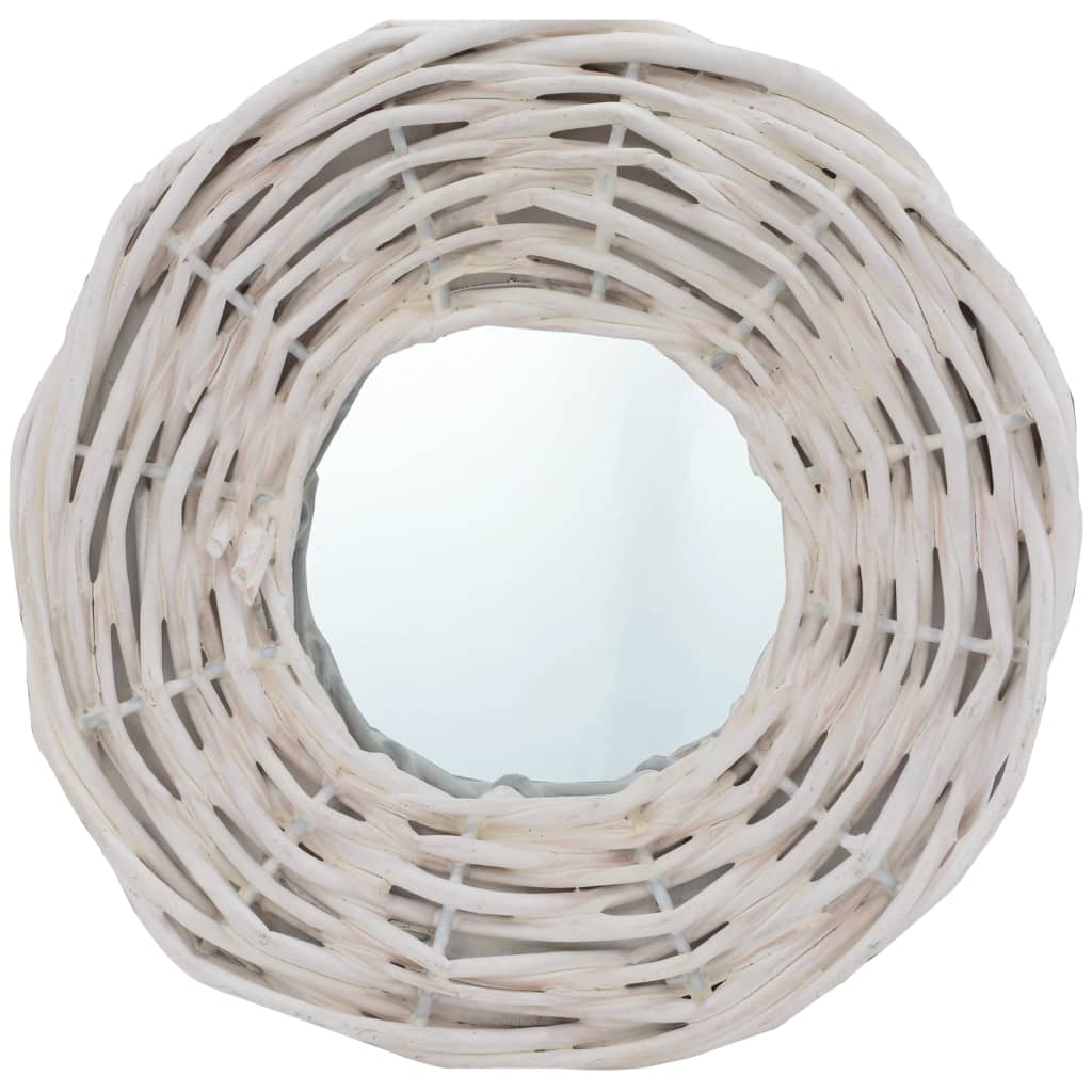 Vidaxl Mirrors 3 St 15 cm Wicker White