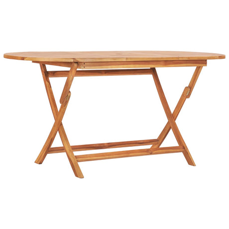 Vidaxl tuintafel inklapbaar 160x80x75 cm massief teakhout