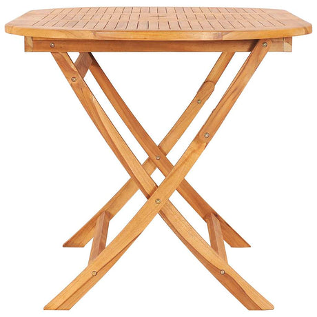 Vidaxl tuintafel inklapbaar 160x80x75 cm massief teakhout