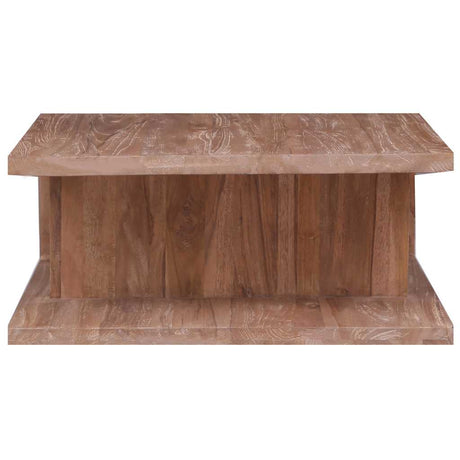 Vidaxl salontafel 70x70x30 cm massief teakhout