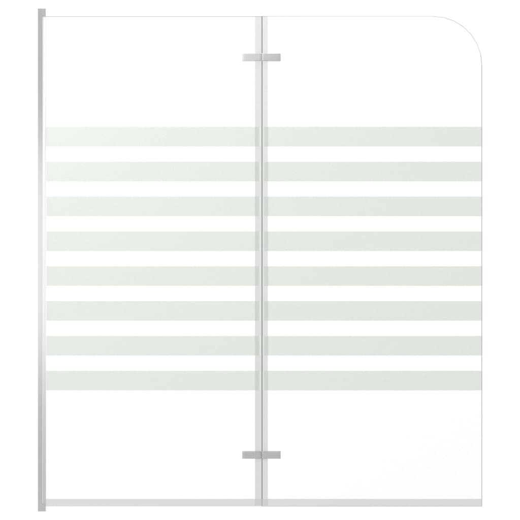 VidaXL Bath wall striped 120x140 cm hardened glass