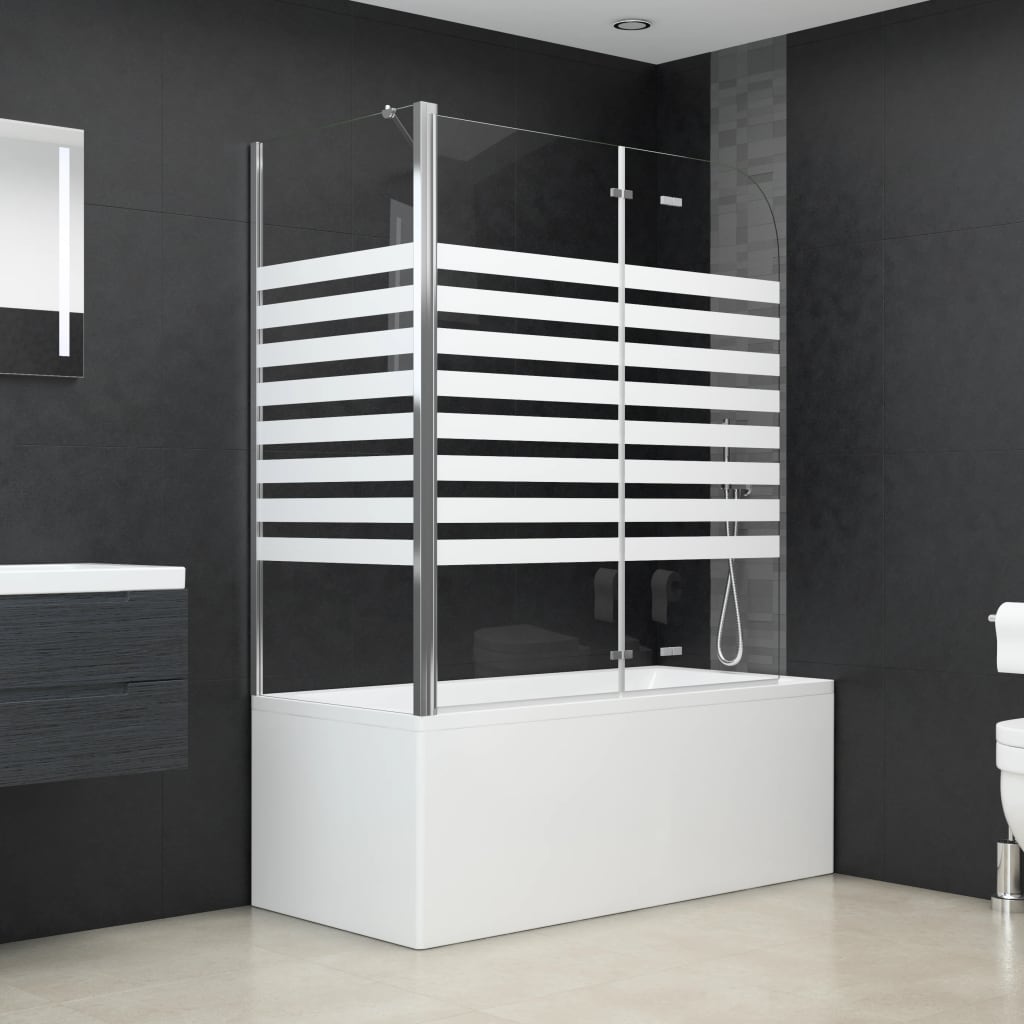 Hartowane szklanki Vidaxl Bath Paspede 120x68x130 cm