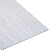 Vidaxl Floorboards auto-adhésif 5,11 m² PVC blanc