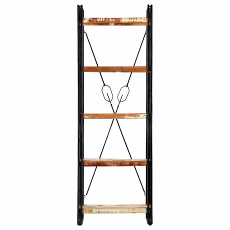 Vidaxl boekenkast met 5 schappen 60x30x180 cm massief gerecycled hout