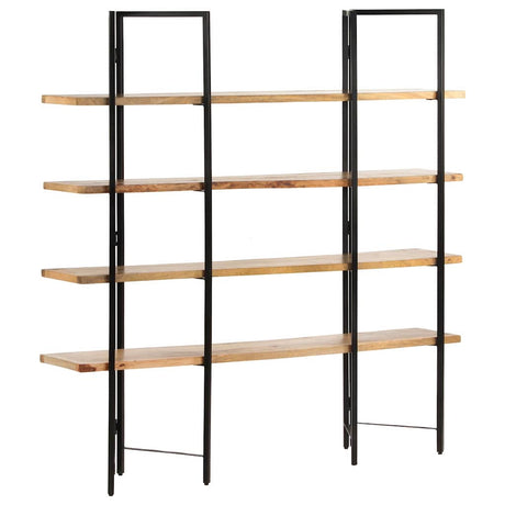 Vidaxl boekenkast met 4 schappen 160x35x160 cm massief mangohout