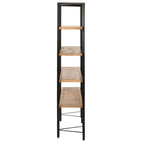 Vidaxl boekenkast met 4 schappen 160x35x160 cm massief mangohout