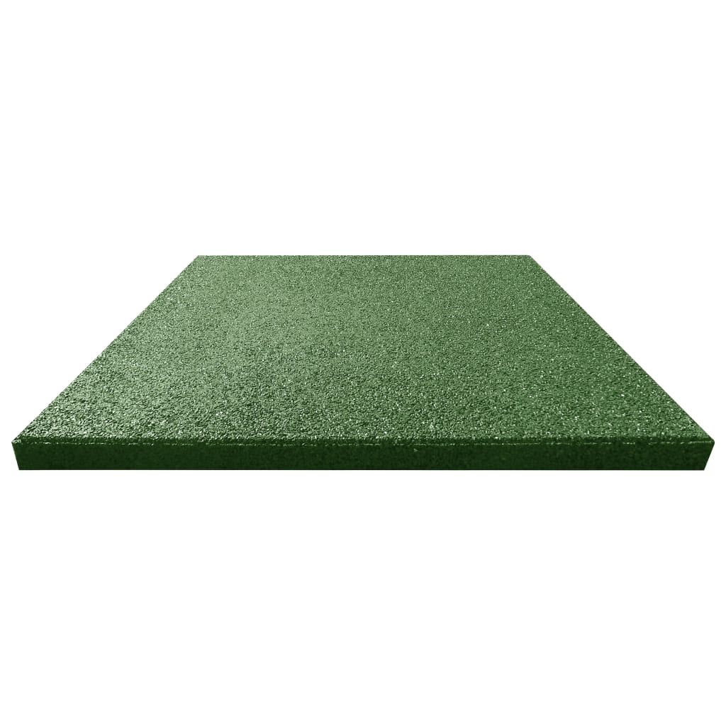 Carreaux Vidaxl Valt 6 ST 50x50x3 cm en caoutchouc vert