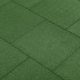 Vidaxl Valt tiles 6 st 50x50x3 cm rubber green