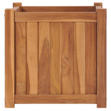 Vidaxl planter hævede 40x40x40 cm fast teak træ