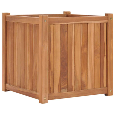 VidaXL Pflanzgefäß erhöht 50x50x50 cm aus massivem Teakholz